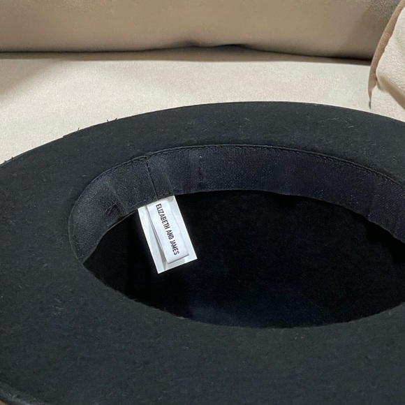 Vintage Elizabeth And James Wool Fedora Hat Women’s Black Retro Classic One Size - Picture 8 of 8